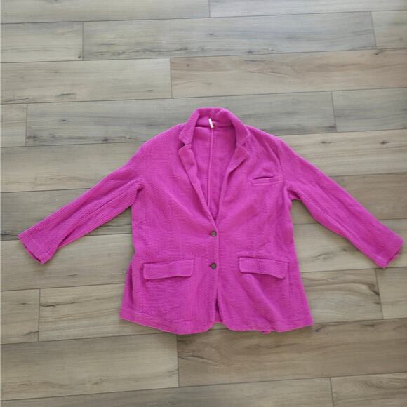 Free People Pink Blazer-Cardigan - Picture 8 of 14